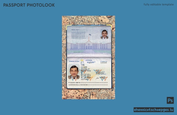 Australischer Reisepass – Konventionsdokument – ​​kostenloses Foto – Beispielvorschau